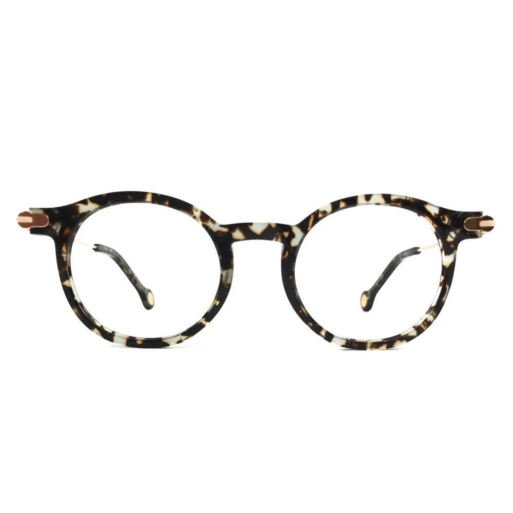 Anne & Valentin Eyeglasses Frames LOCALIZE 21C20 Tortoise Gold Round 46-21-147